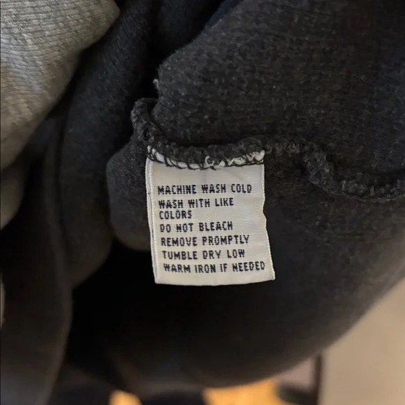 RALPH LAUREN MENS POLO DARK GRAY CHARCOAL QUARTER ZIP SWEATER SZ LARGE PULLOVER - Picture 5 of 7